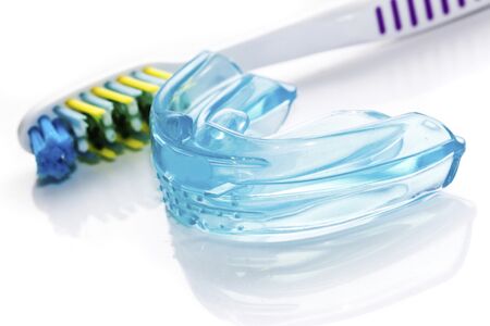 toothbrush and mouth guard
