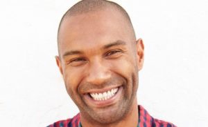 man with whitened teeth smiling